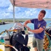 UCT-2 and NMCB-3 conduct repairs to a Roll-on, Roll-off Discharge Facility in Tinian Harbor