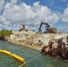 UCT-2 and NMCB-3 conduct repairs to a Roll-on, Roll-off Discharge Facility in Tinian Harbor