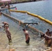 UCT-2 and NMCB-3 conduct repairs to a Roll-on, Roll-off Discharge Facility in Tinian Harbor