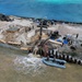 UCT-2 and NMCB-3 conduct repairs to a Roll-on, Roll-off Discharge Facility in Tinian Harbor