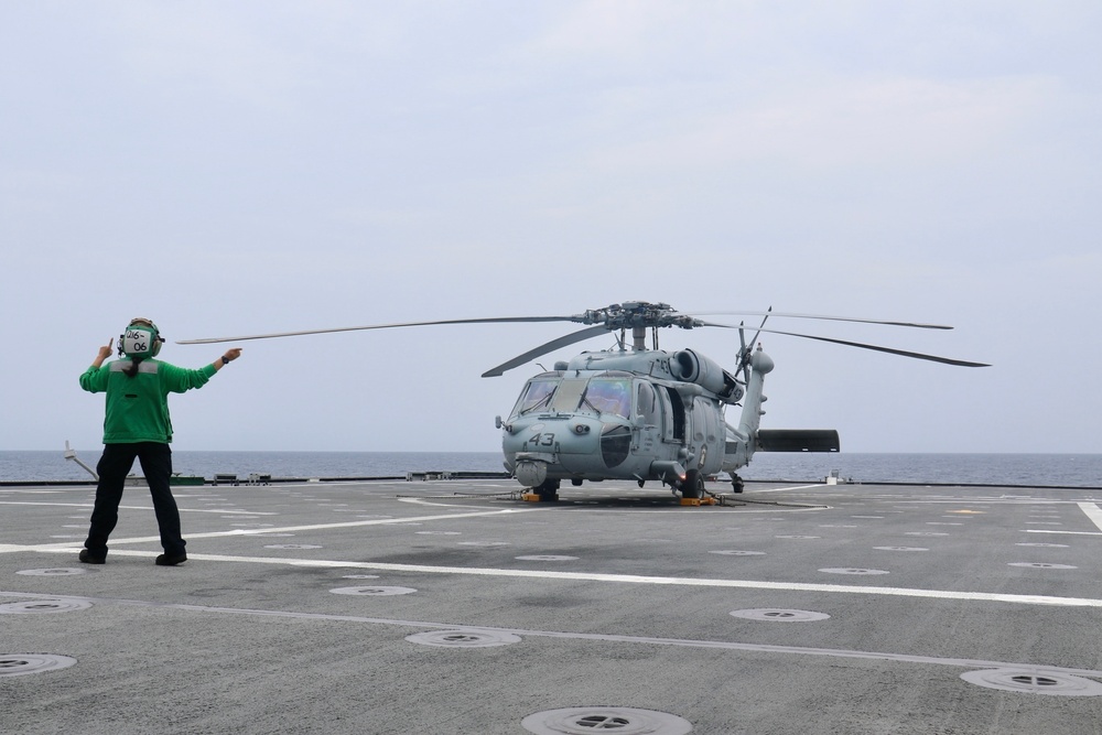 USS Jackson Flight Ops East China Sea