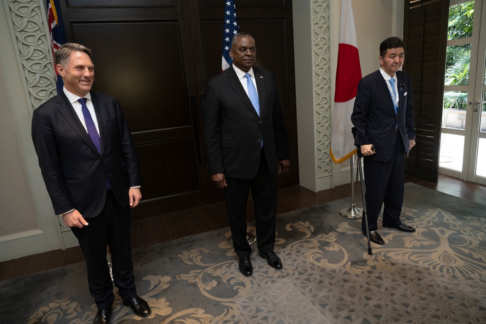 SECDEF Greets Counterparts at Shangri-La Dialogue