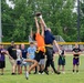 181st IW plays flag football with Sullivan High School