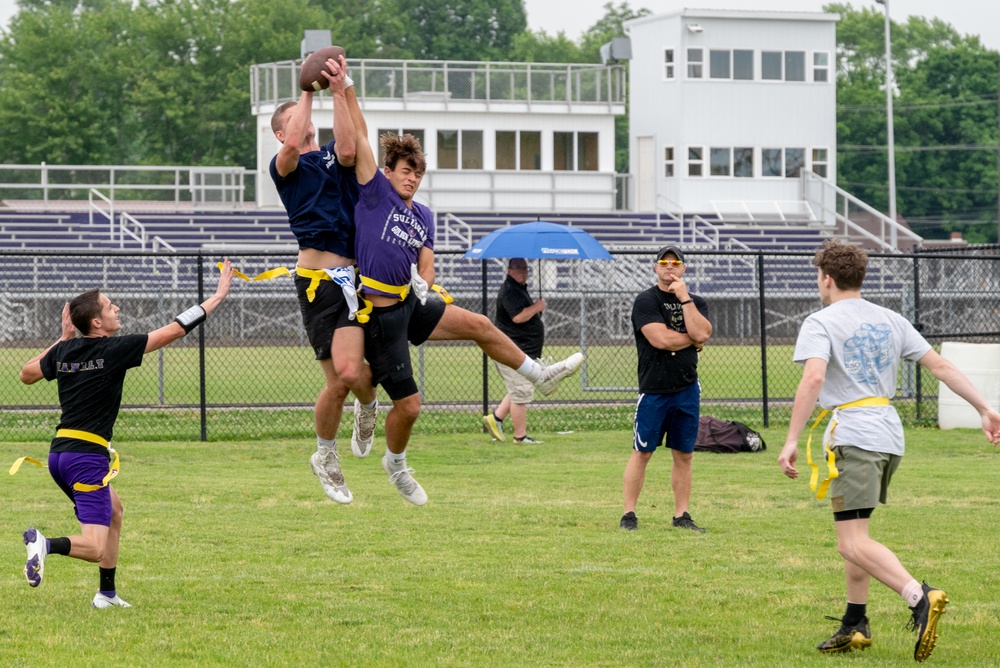 181st IW plays flag football with Sullivan High School