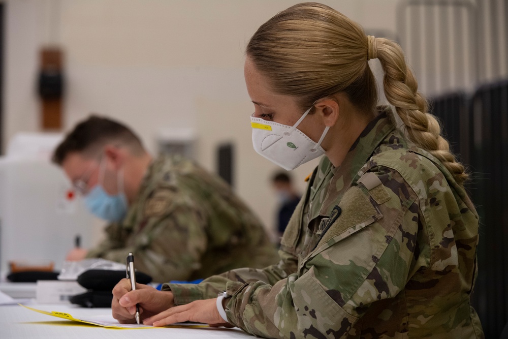 Medical personnel provide services in local communities