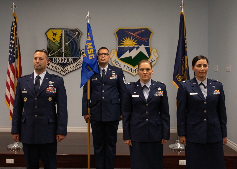 142nd Force Support Squadron conducts Change of Command