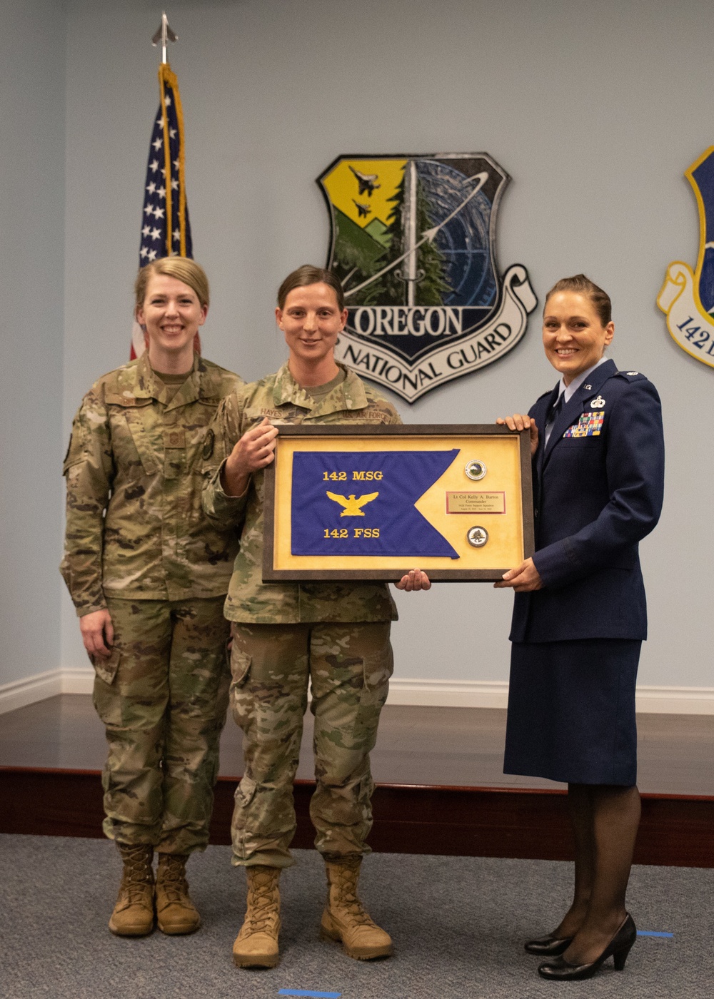 142nd Force Support Squadron conducts Change of Command