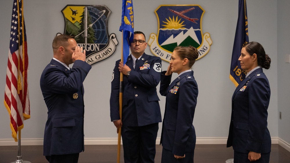 142nd Force Support Squadron conducts Change of Command