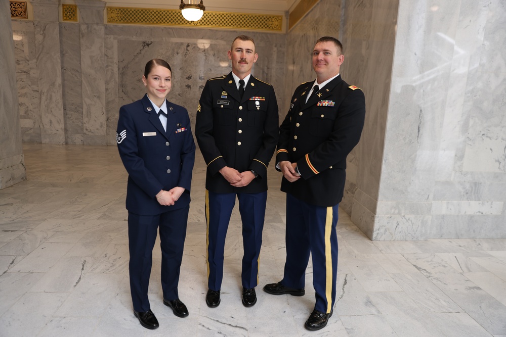 Gov. Spencer Cox and UDVMA recognize Service Members of the Year