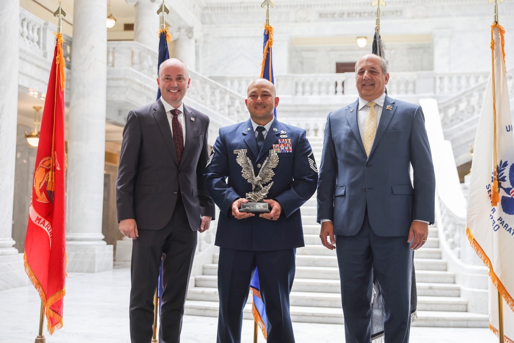 Gov. Spencer Cox and UDVMA recognize Service Members of the Year