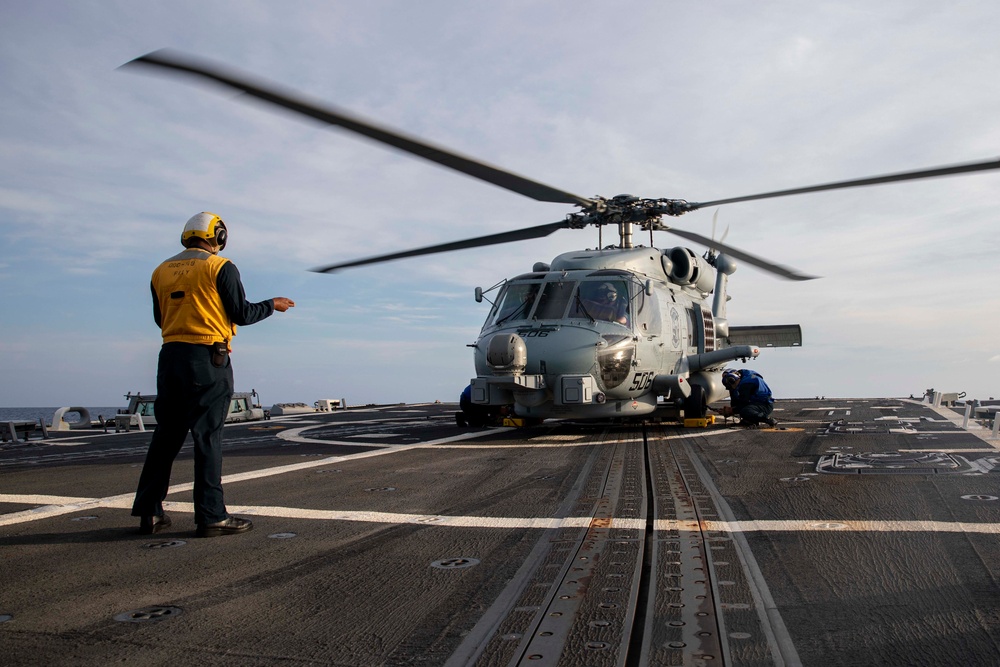 USS Delbert D. Black Conducts Flight Operations