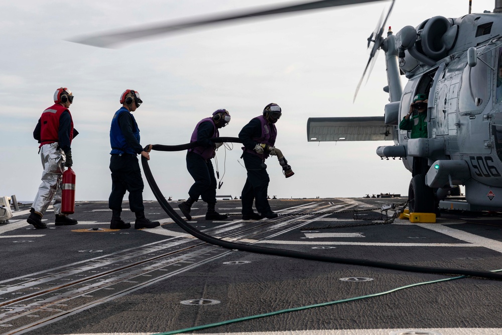 USS Delbert D. Black Conducts Flight Operations