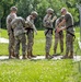 Iowa cavalry scouts prepare to rappel