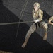Iowa cavalry scout rappels down tower