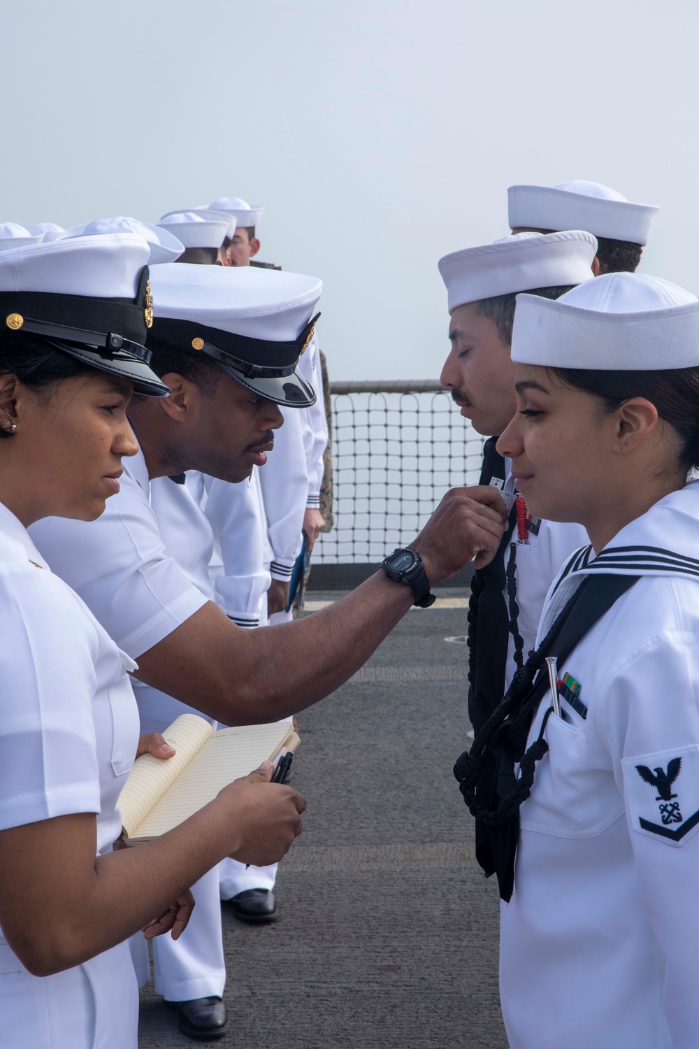 Gunston Hall Sailors participate in Uniform Inspection