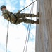 Iowa combat medic rappels down tower