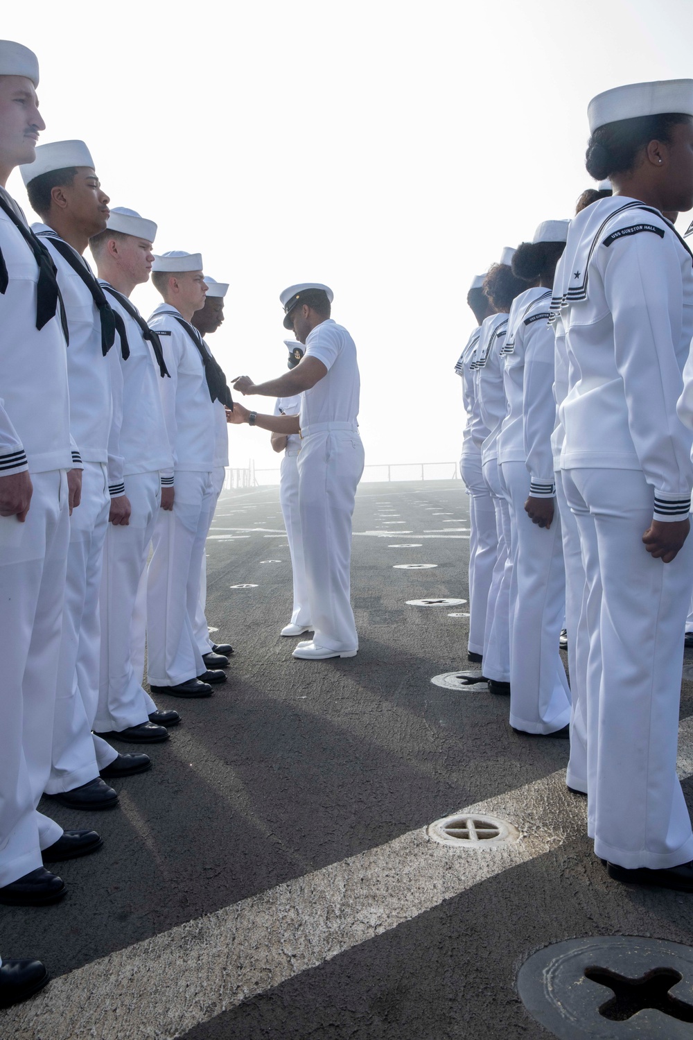 Gunston Hall Sailors participate in Uniform Inspection