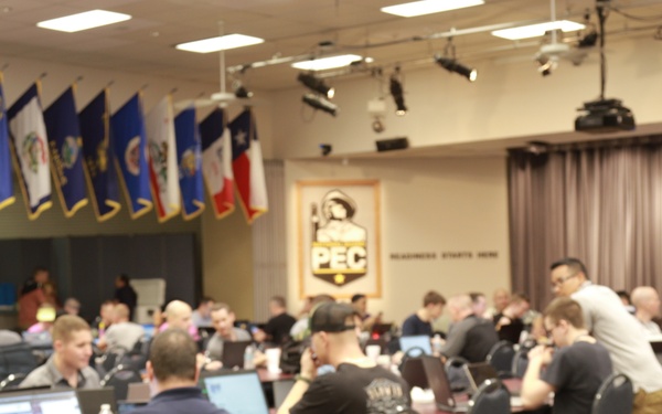 Service Members Compete in a two day Netwars Competition During CyberShield 2022