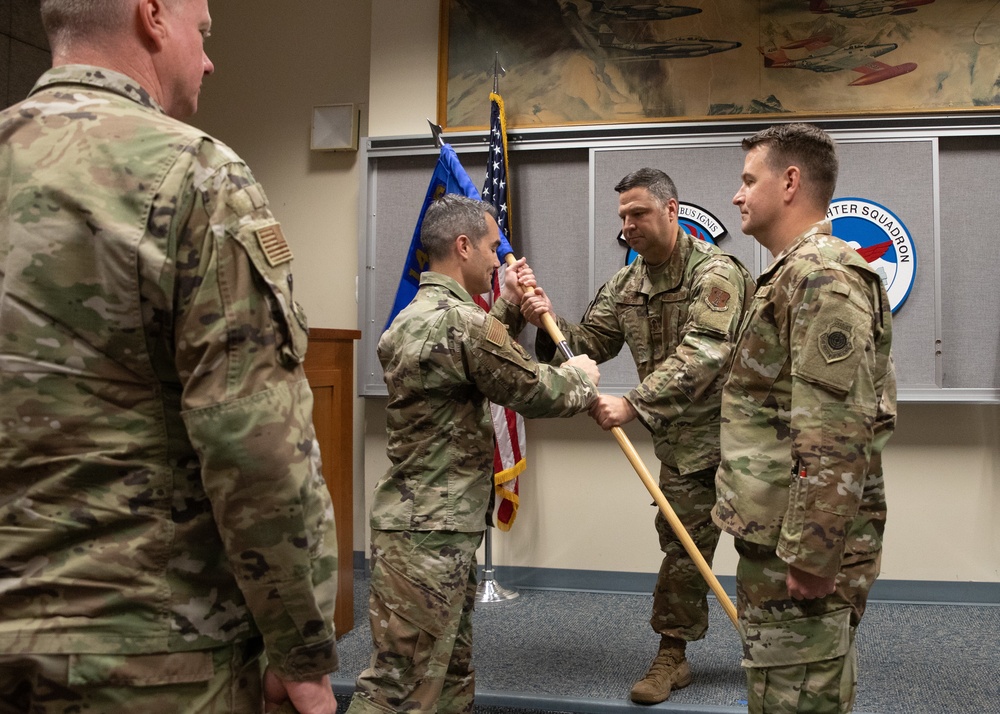 142nd Operations Support Flight holds change of command ceremony