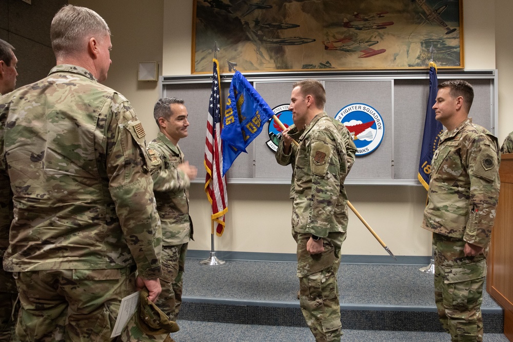 142nd Operations Support Flight holds change of command ceremony