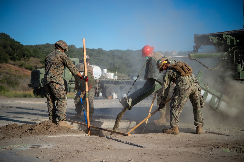 NMCB-5, Marine Wing Support Squadron 373 complete airfield damage repair