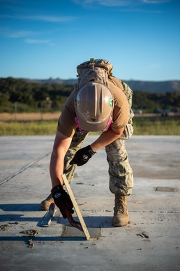 NMCB-5, Marine Wing Support Squadron 373 complete airfield damage repair