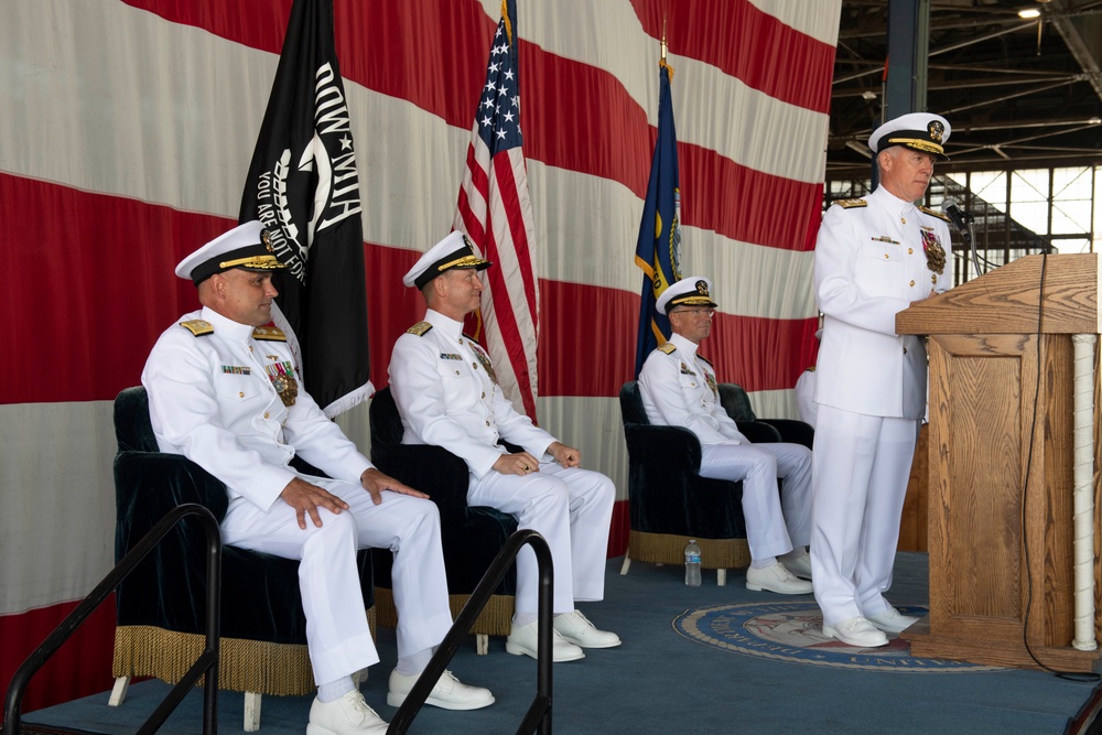 Commander, Naval Air Force Reserve Holds Change of Command