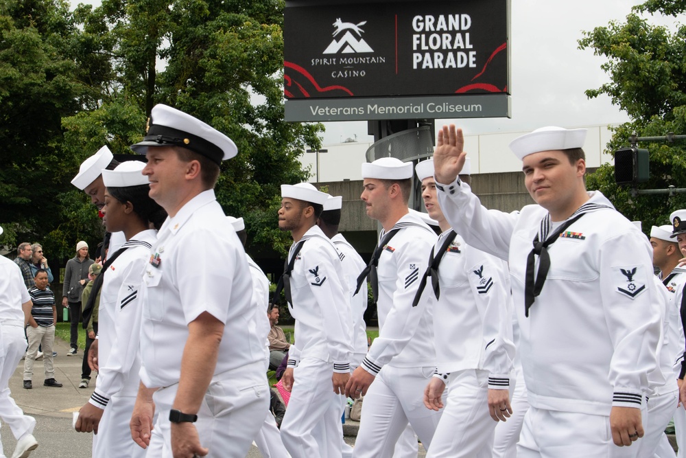 USS Michael Monsoor March in Rose Festival