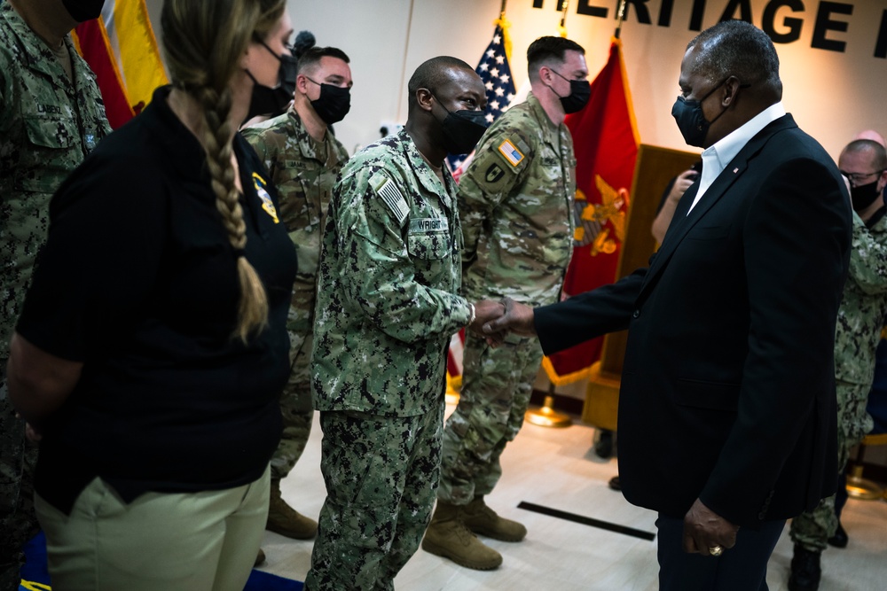 SECDEF Visits Service Members Stations in Singapore/Arrival in Bangkok