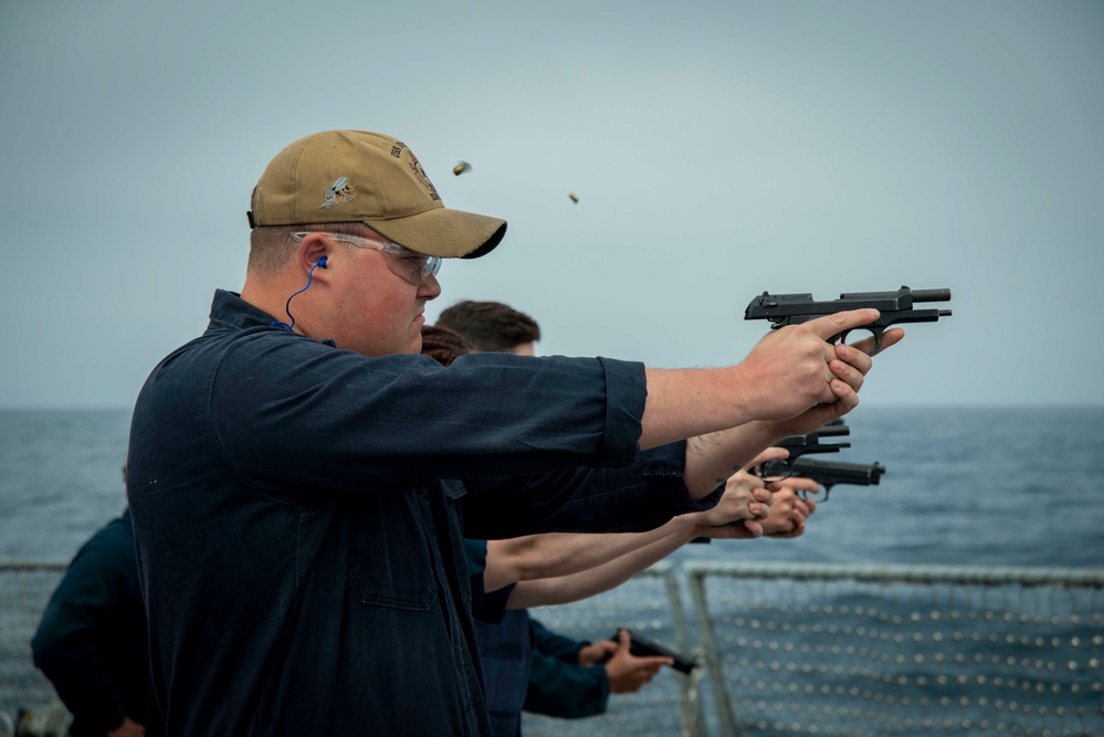 Shooting Range On USS Stethem