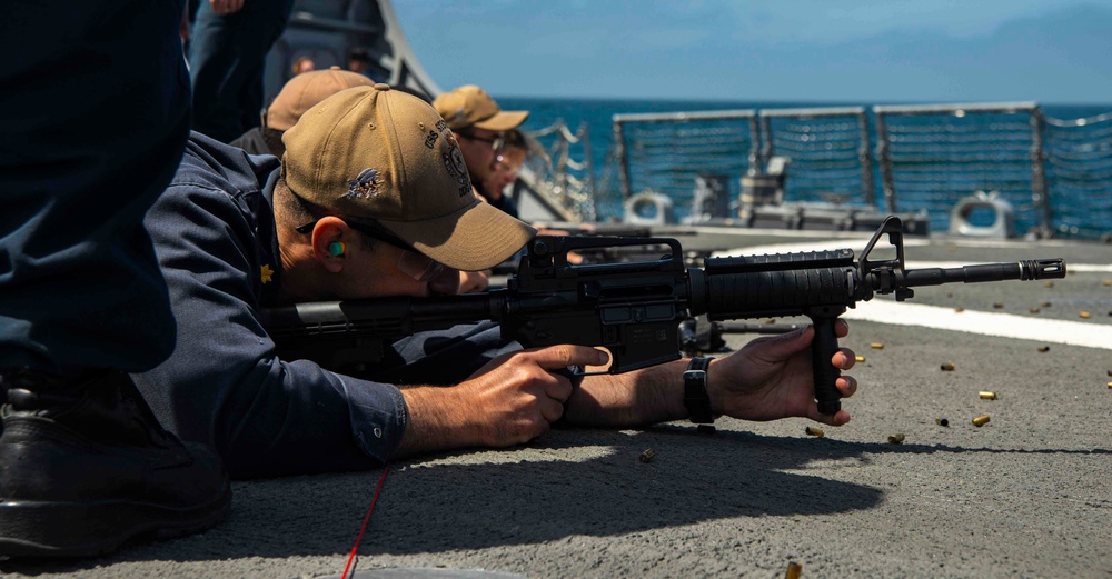 Shooting Range On USS Stethem