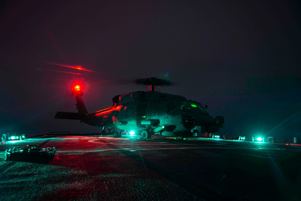 Night Time Flight Operations On Stethem