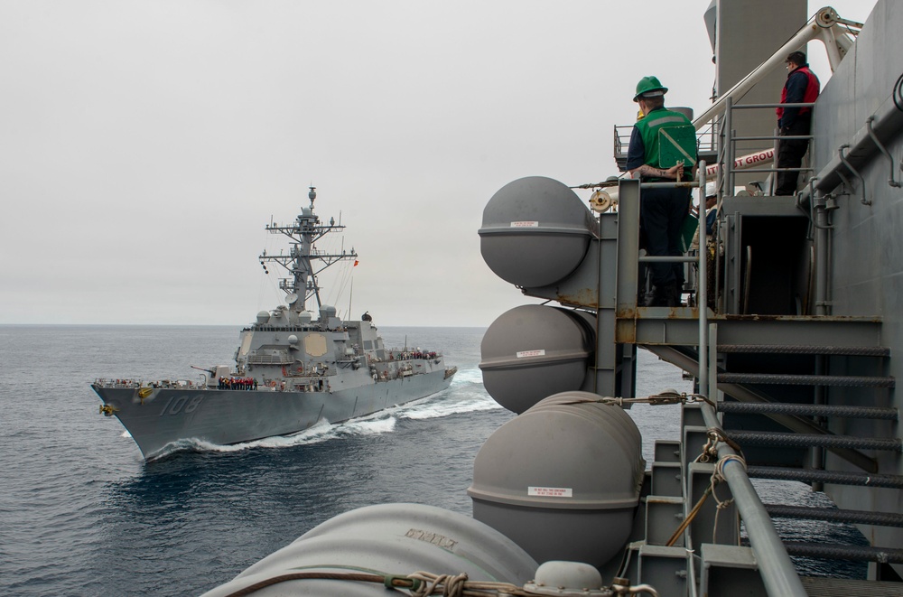 USS Wayne E. Meyer Sails With USS Nimitz