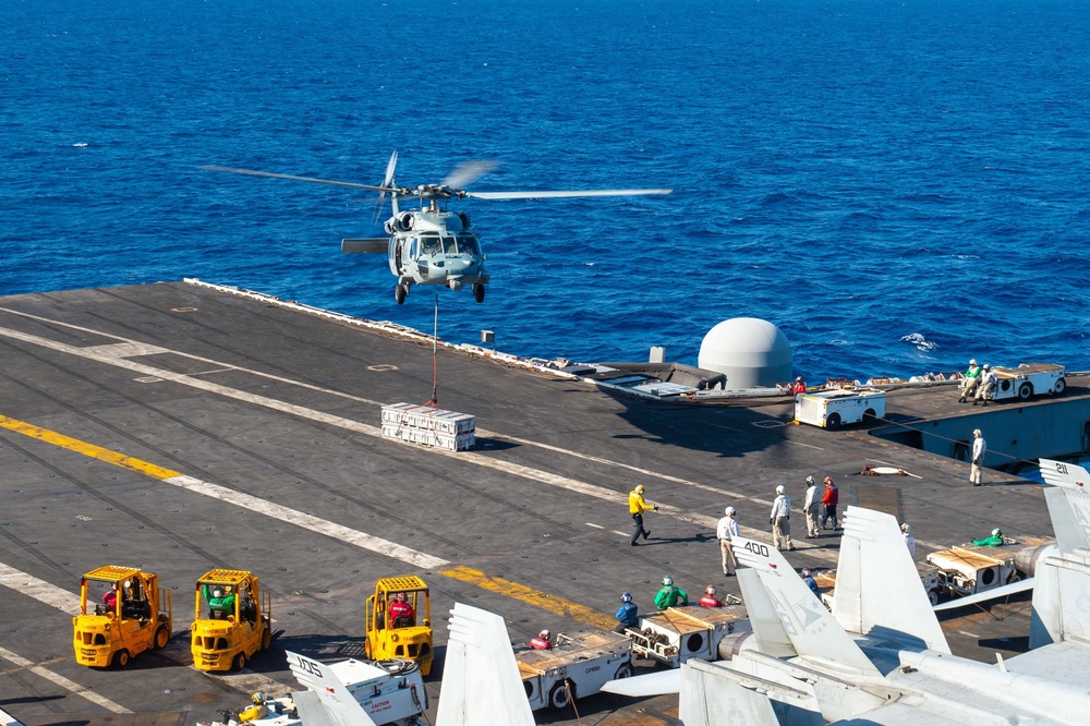 The Harry S. Truman Carrier Strike Group is on a scheduled deployment in the U.S. Naval Forces Europe area of operations, employed by U.S. Sixth Fleet to defend U.S., Allied and Partner interests.