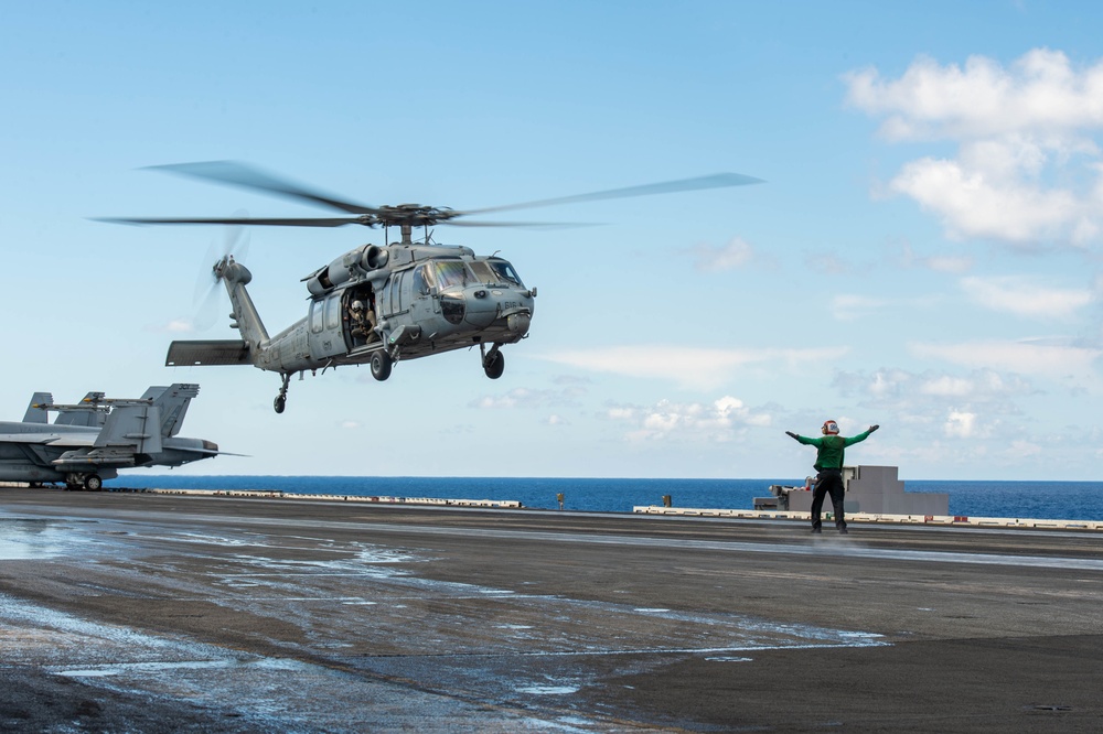 The Harry S. Truman Carrier Strike Group is on a scheduled deployment in the U.S. Naval Forces Europe area of operations, employed by U.S. Sixth Fleet to defend U.S., Allied and Partner interests.