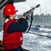USS Ronald Reagan (CVN-76) conducts a replenishment-at-sea