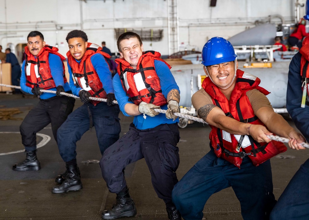 USS George H.W. Bush (CVN 77) Conducts Underway Replenishment
