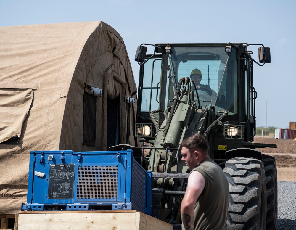 U.S. Airmen with the 75th Expeditionary Airlift Squadron vs. Big ol’ Shelter Tents