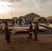 U.S. Airmen and Soldiers construct personnel tents at Camp Lemonnier, Djibouti