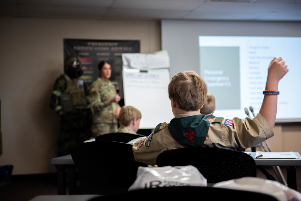 Boy Scouts Visit the 107th