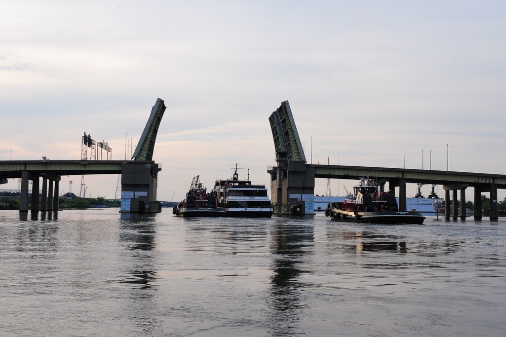 Spirit of Norfolk Towed from Norfolk Naval Station