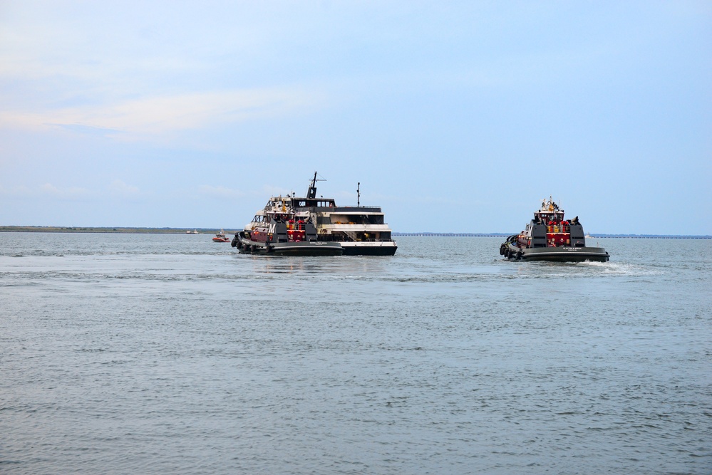 Spirit of Norfolk Towed from Norfolk Naval Station