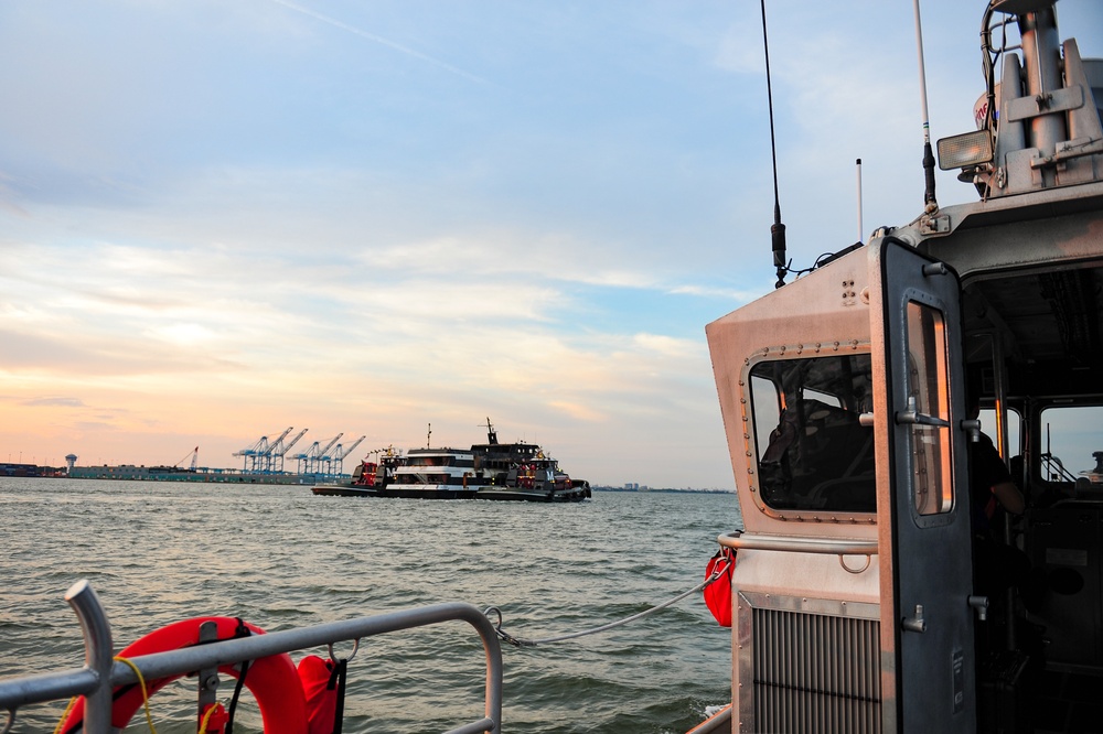 Spirit of Norfolk Towed from Norfolk Naval Station