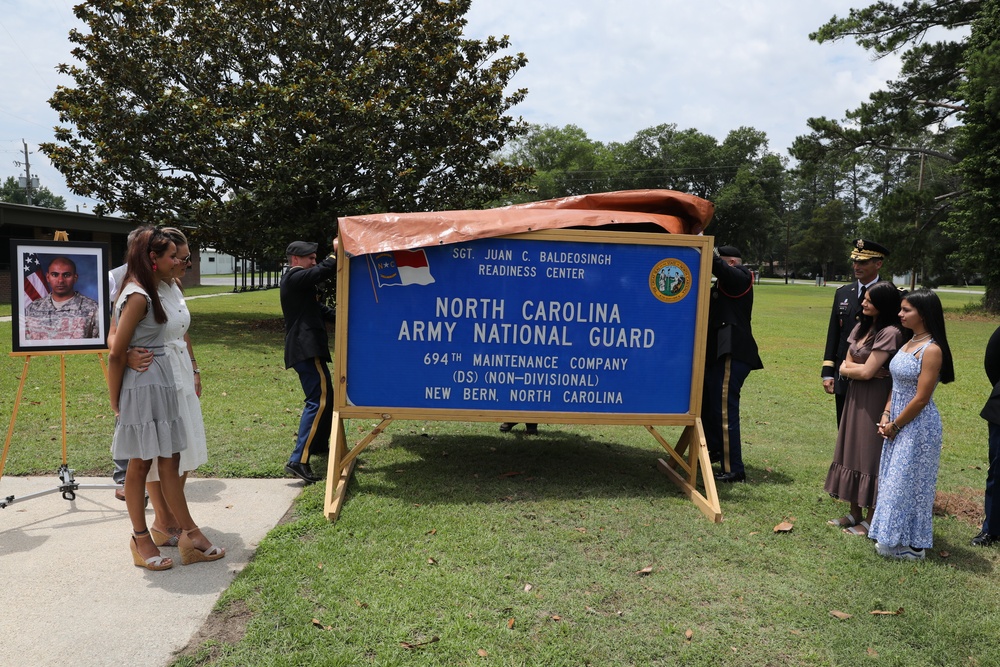 Sgt. Baldeosingh National Guard Readiness Center Renaming Ceremony