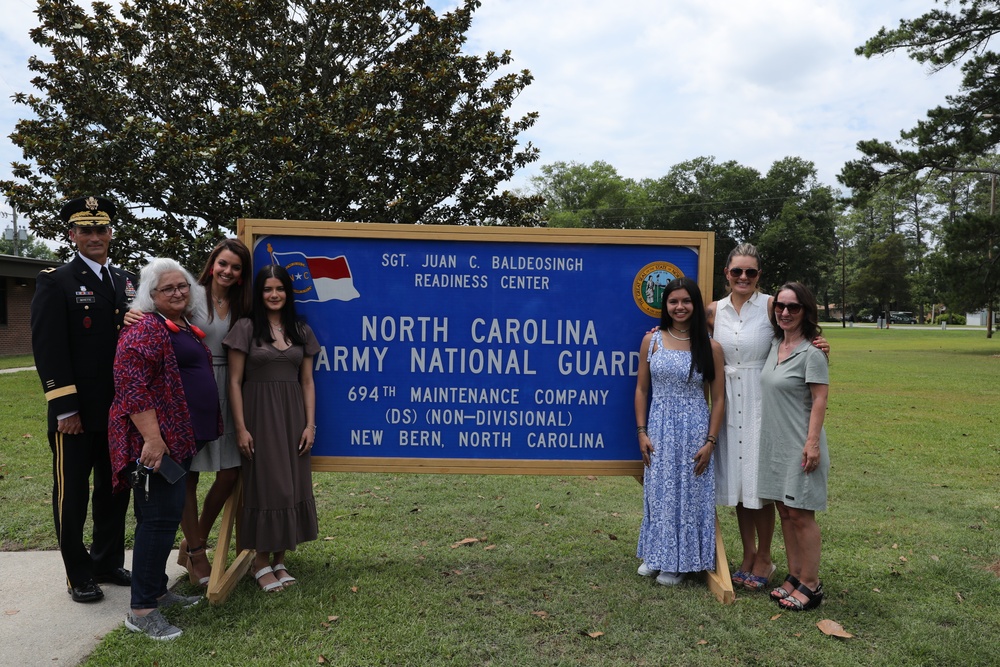 Sgt. Baldeosingh National Guard Readiness Center Renaming Ceremony