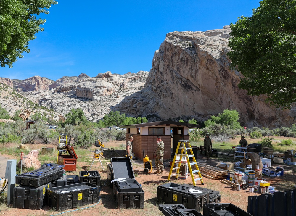 Utah engineers upgrade facilities at Dinosaur National Monument during annual training