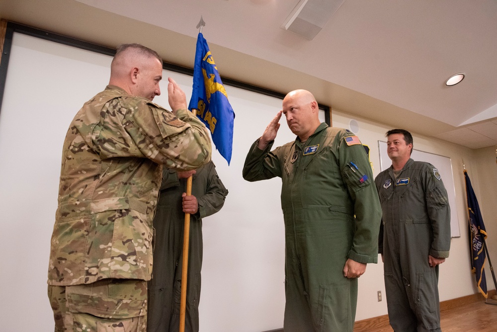 191st Air Refueling Squadron participates in change of command