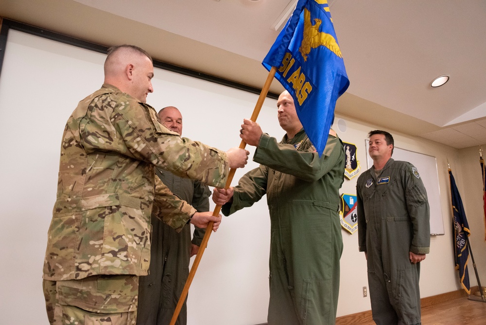 191st Air Refueling Squadron participates in change of command