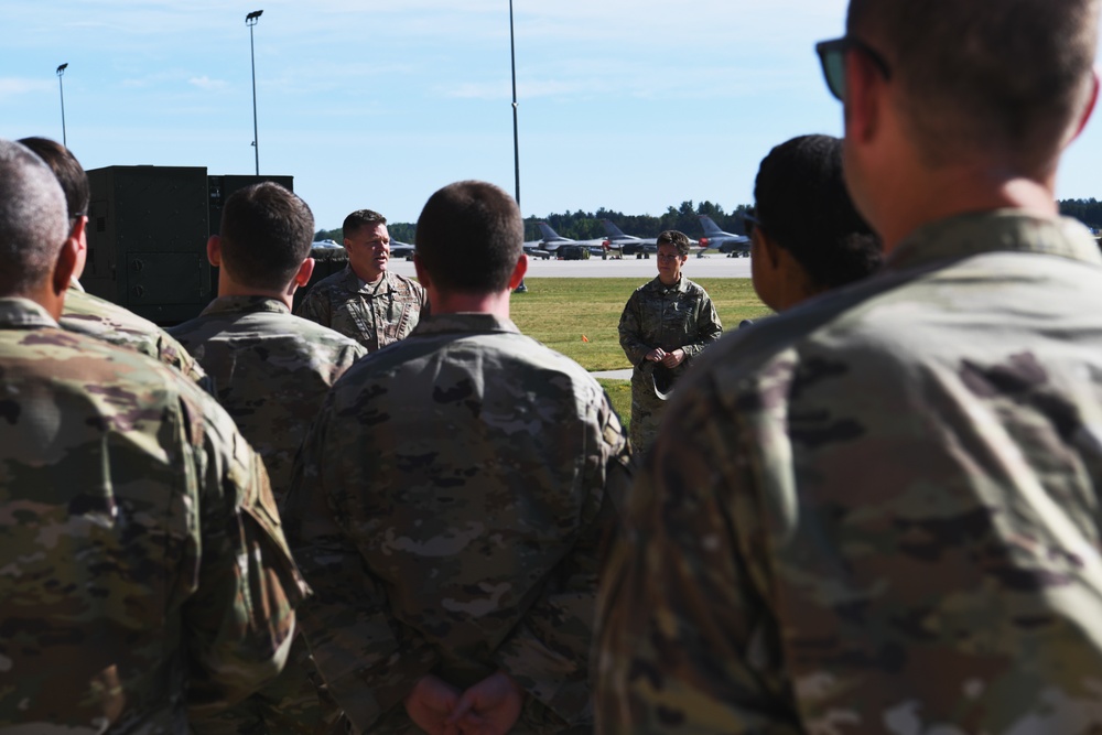 Ohio Assistant Adjutant General for Air visits Airmen at Agile Rage 22