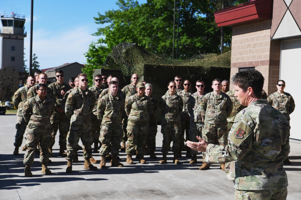 Ohio Assistant Adjutant General for Air visits Airmen at Agile Rage 22